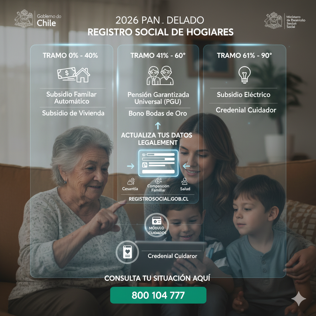 Especial Registro Social de Hogares 2026: Cómo actualizar su ficha y acceder a los nuevos beneficios automáticos