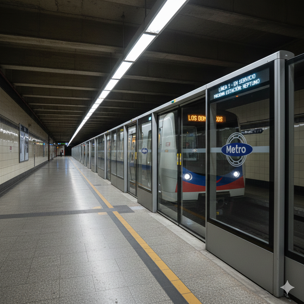 Metro de Santiago inicia la era de la seguridad total: Las primeras puertas de andén aterrizan en Línea 1